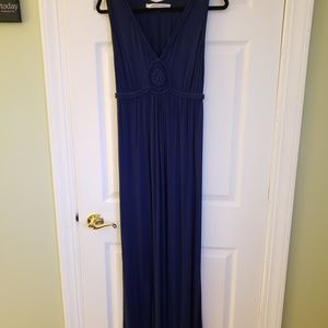 Long navy summer dress